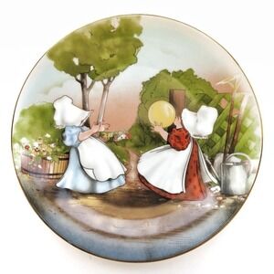 Sun-Bonnet Babies Collector Plate 1982 MINT Limited Edition Bonnet Playing Catch